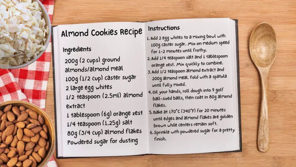 easy almond cookies recipe