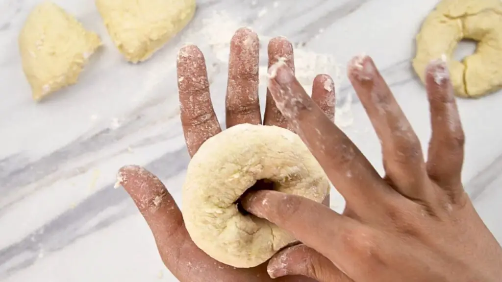 Kneading and Shaping the Bagels