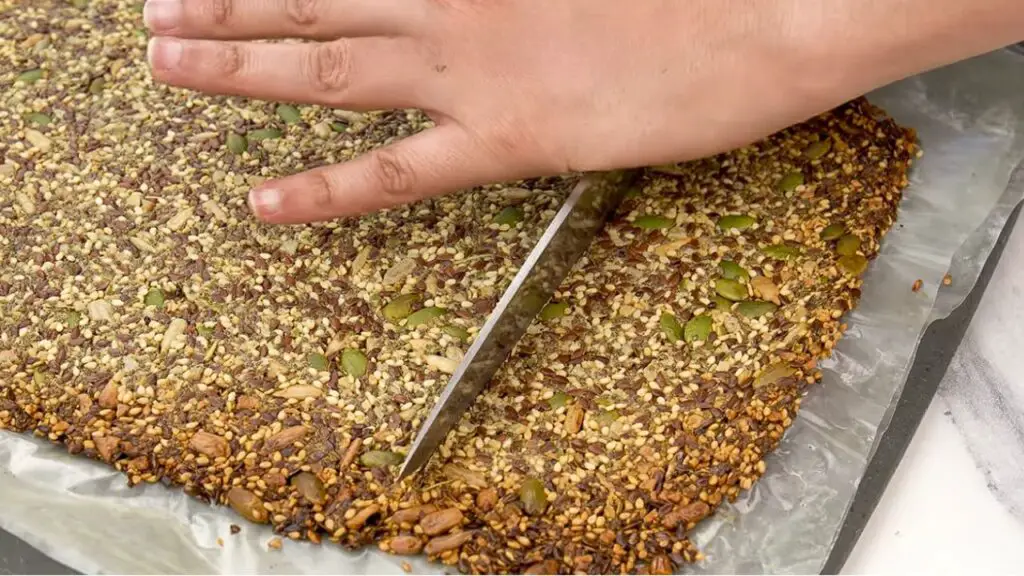 baked seed cracker