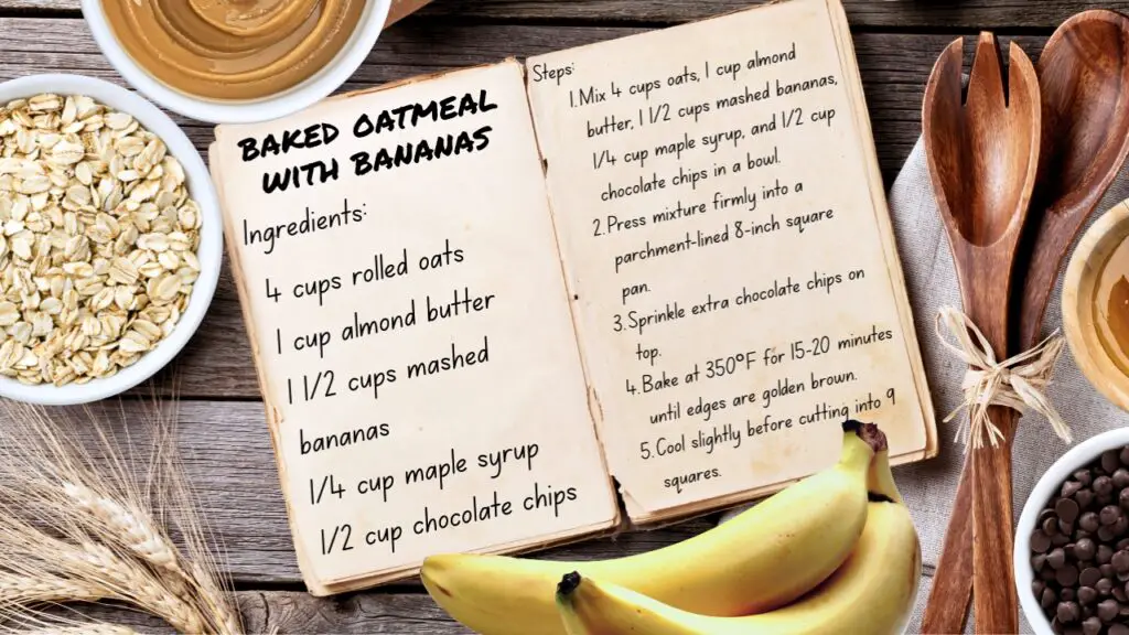 baked oatmeal with bananas ingredients