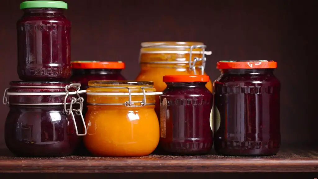 different jam flavours