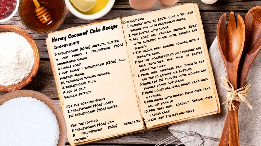 moist honey coconut cake recipe ingredients