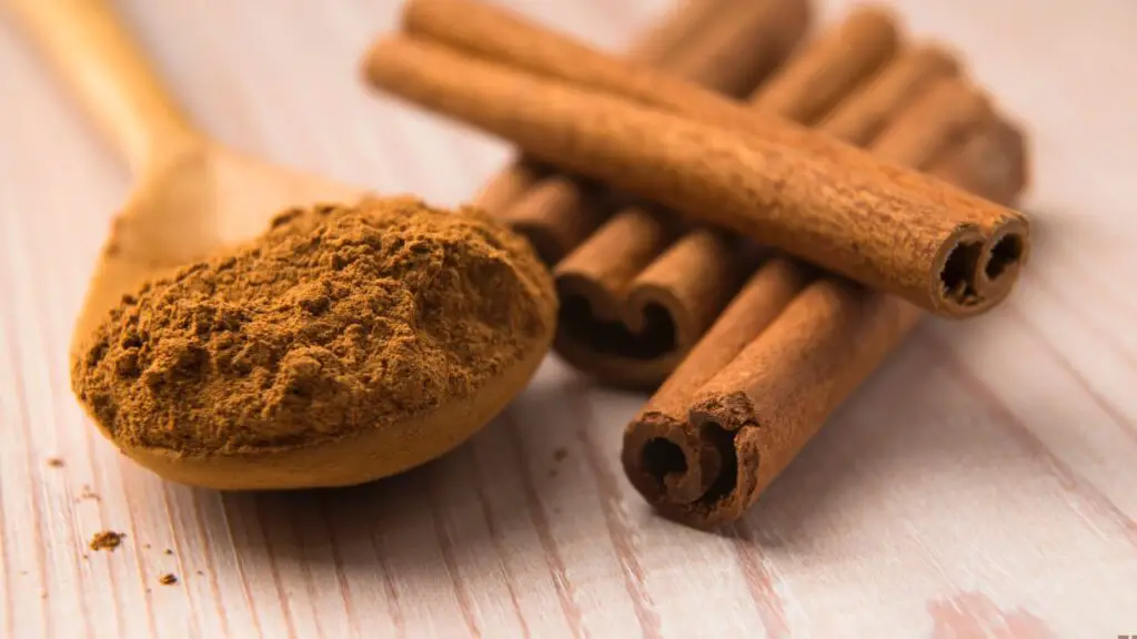 spoon of cinnamon