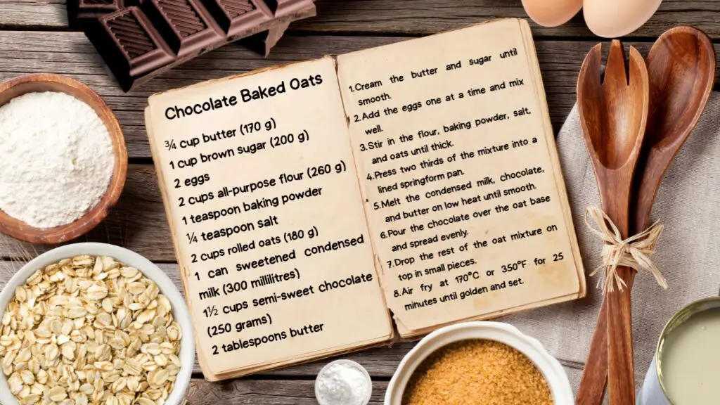 Ingredients air fryer chocolate baked oats