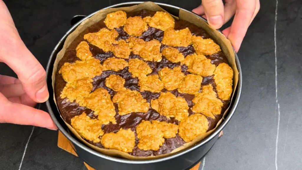 air fryer chocolate baked oats revel bars