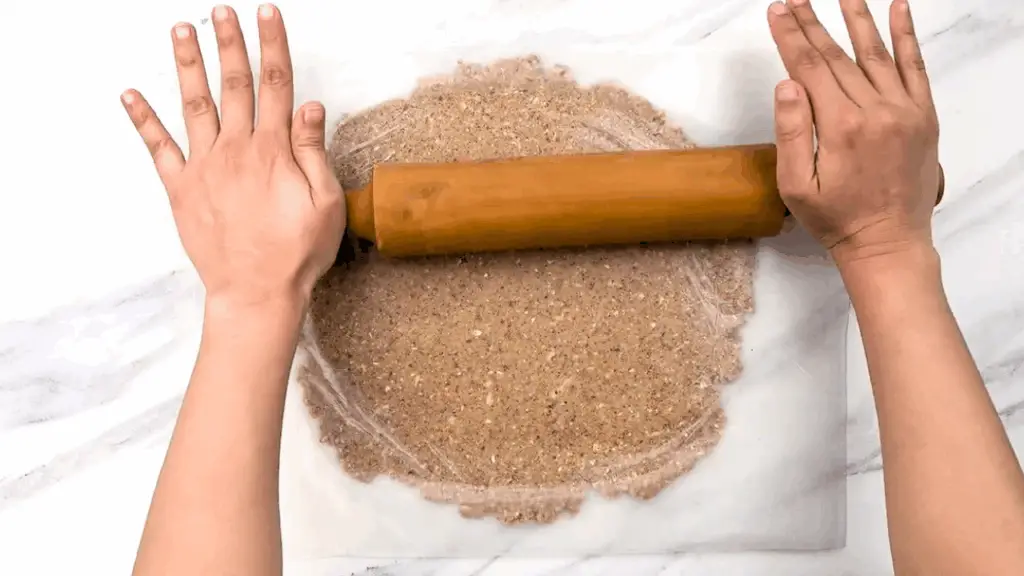 flattening the dough