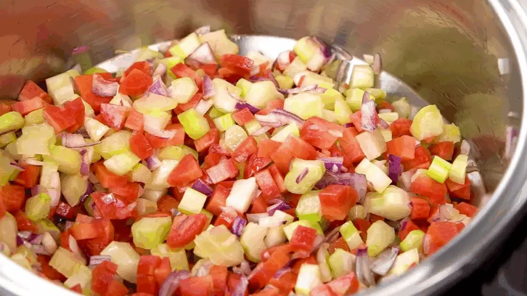 sautéing vegetables 