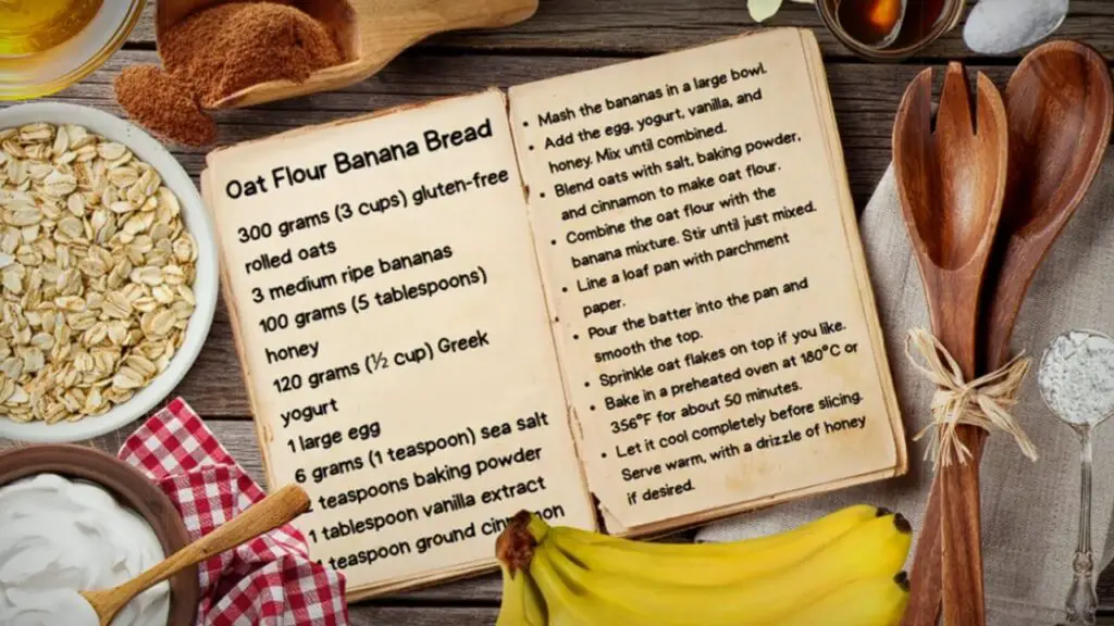 oat flour banana bread ingredients list