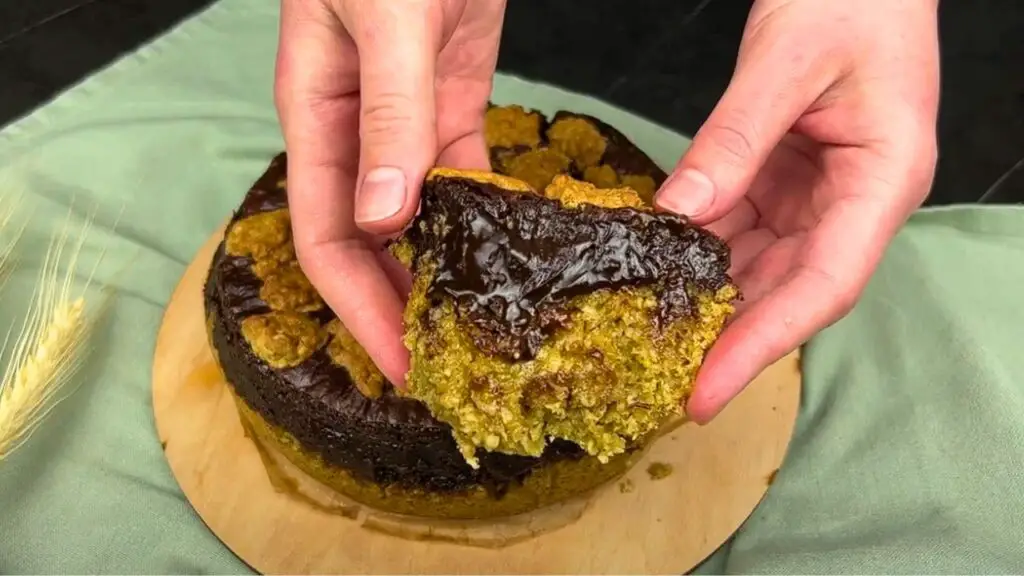 slice of Chocolate oat squares