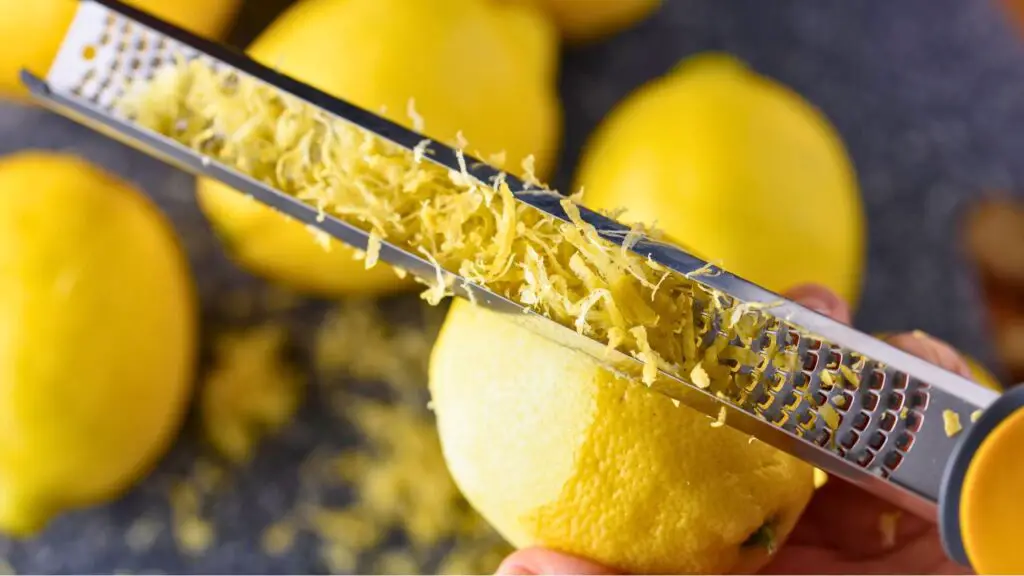 adding lemon zest for flavour options