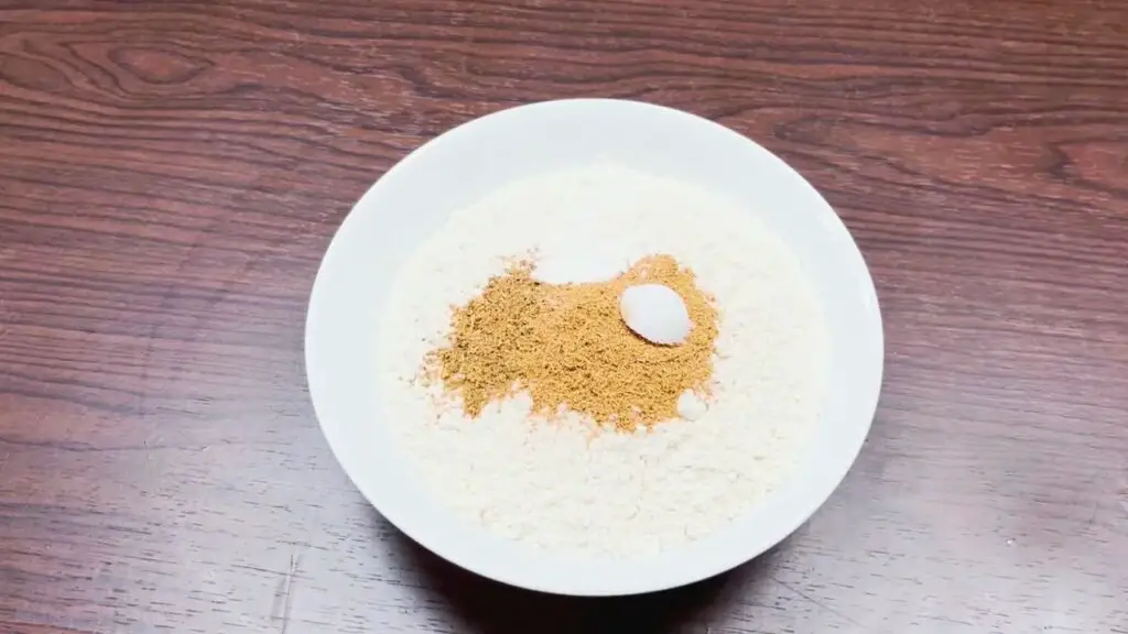 preparing the dry ingredients