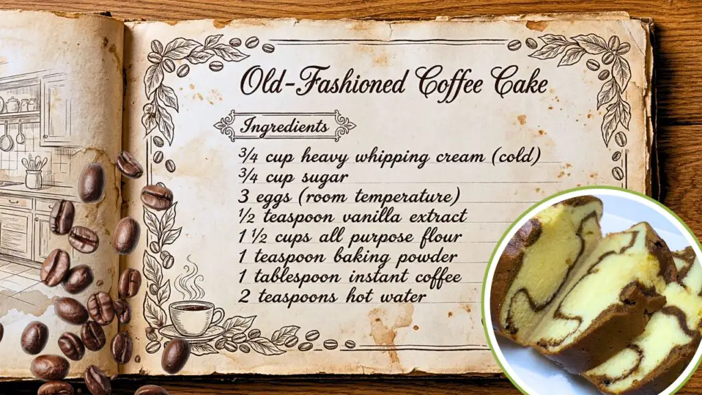 Ingredients for Coffee Loaf Cake recipe