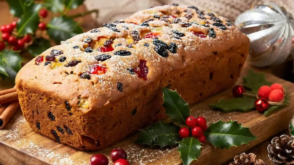 Christmas loaf cake