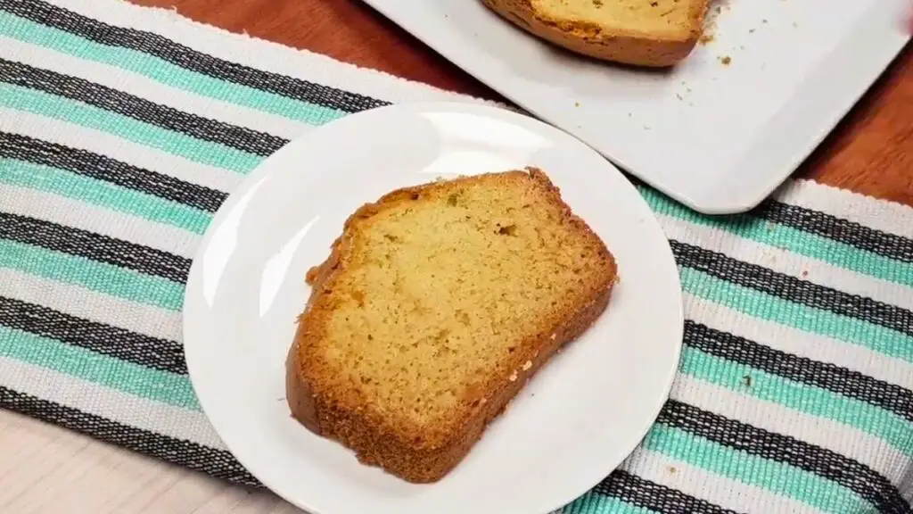 serving the madeira cake