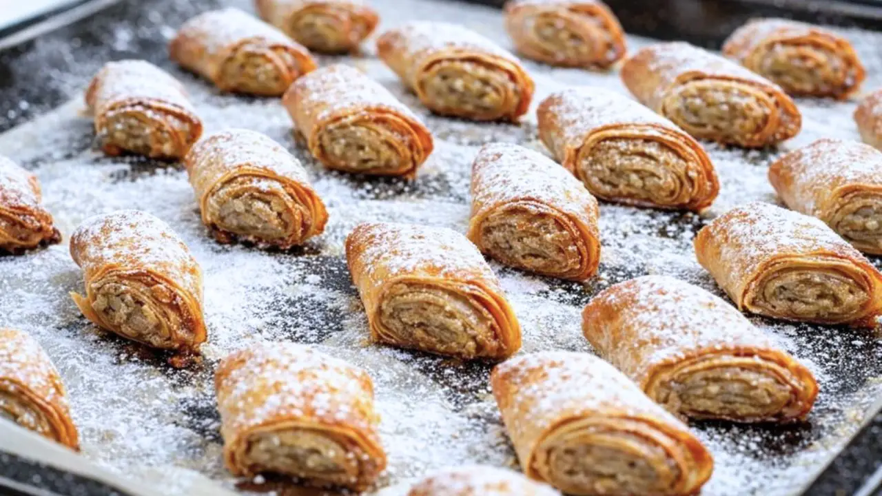 easy dry baklava recipe tahinli kuru baklava