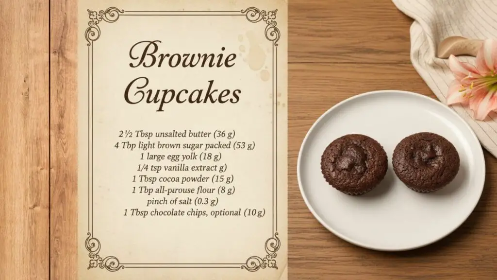 Air fryer brownie cupcake ingredients