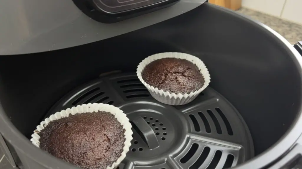Single Serve Air Fryer Brownie Cupcakes