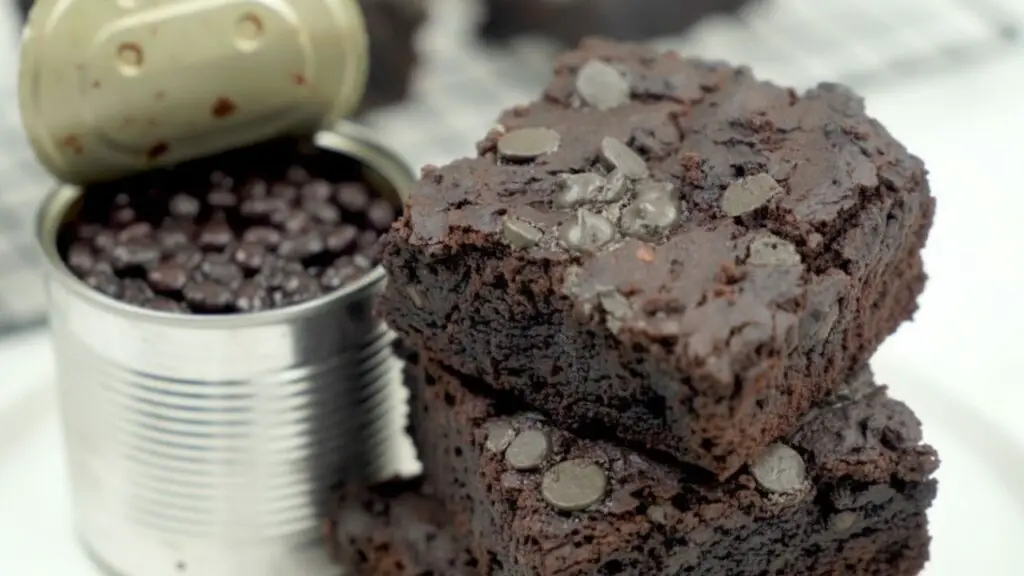 can of black beans for brownie recipe