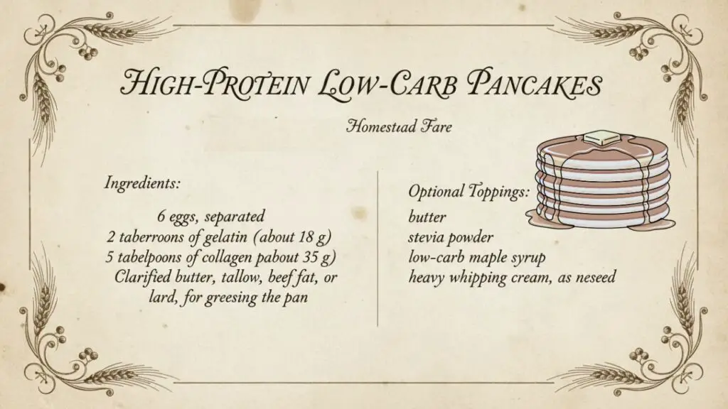 high-protein low-carb pancakes ingredients 