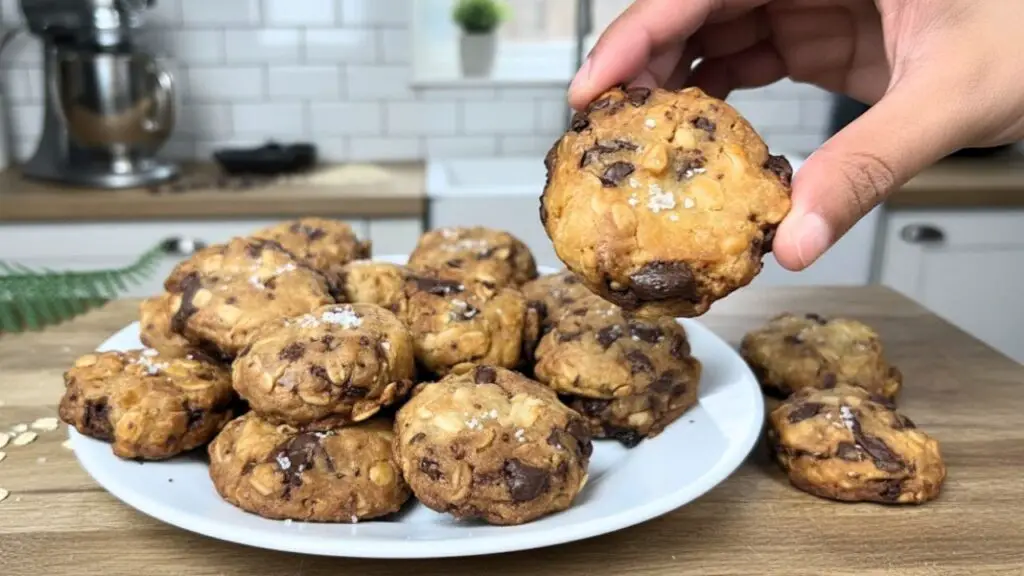 oatmeal chocolate chip cookies with olive oil