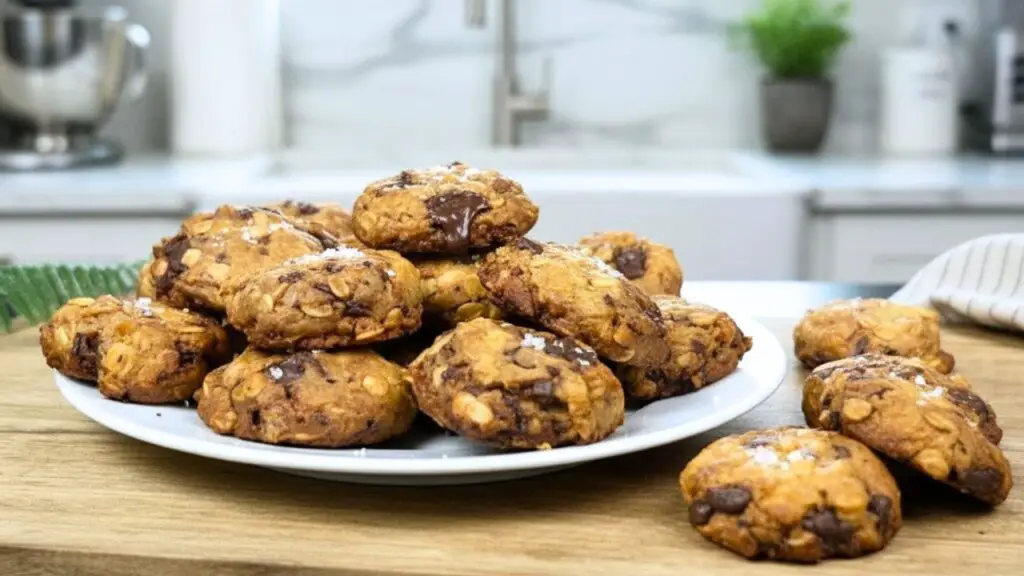 olive oil chocolate chip sea salt cookies