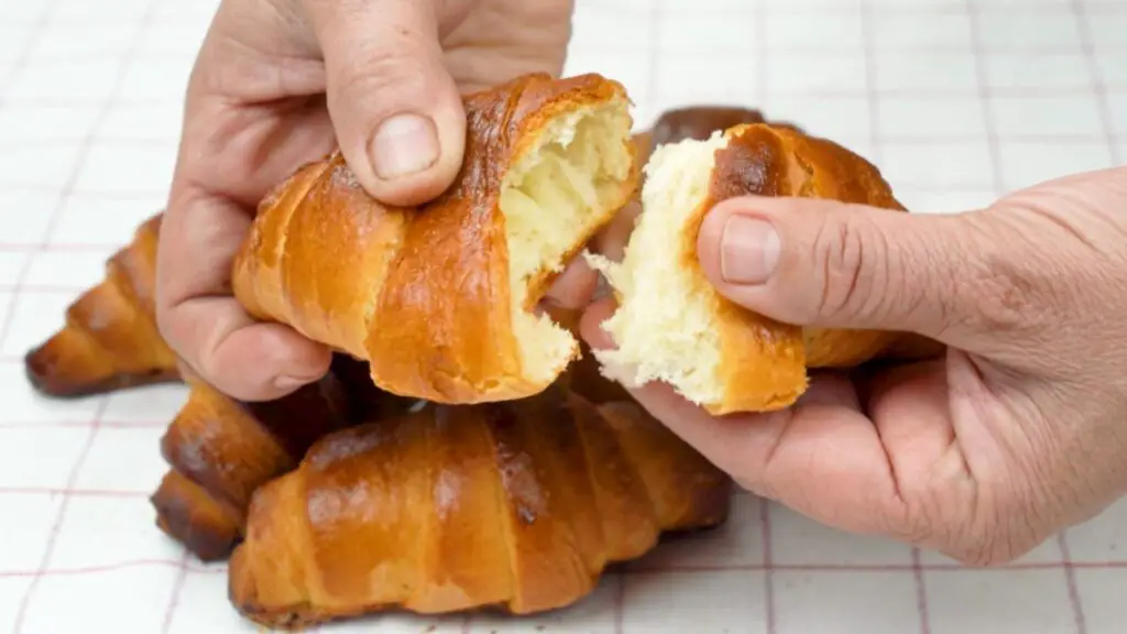 homemade croissants texture