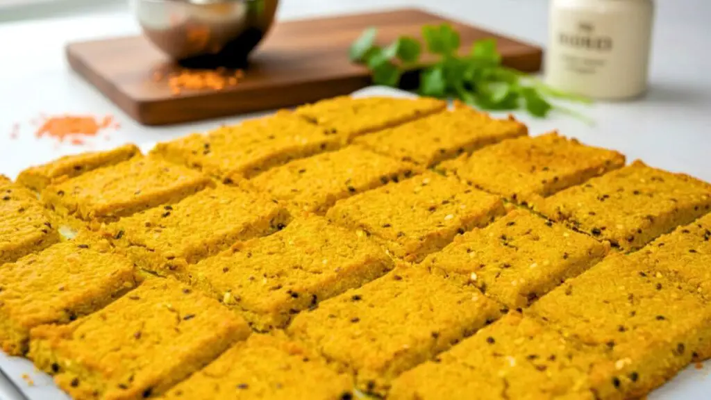 homemade lentil crackers