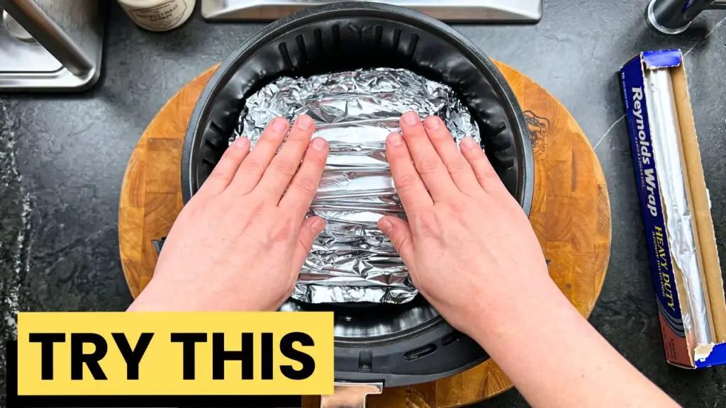 Air Fryer Chicken Wings with Aluminum Foil