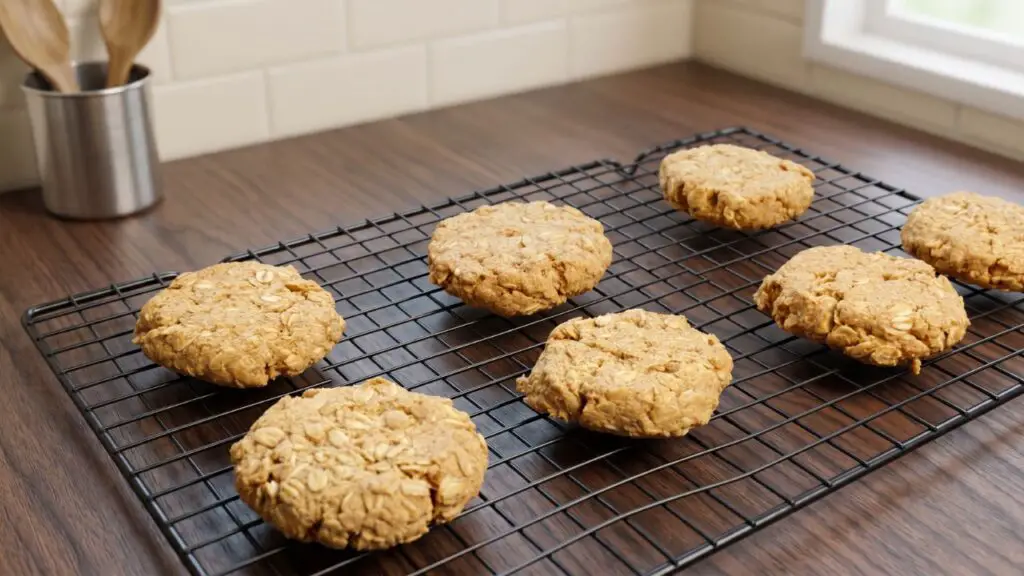 Soft Peanut Butter Oatmeal Cookies No Flour Needed