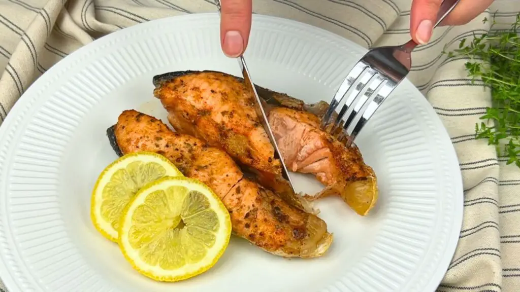 air fryer frozen salmon texture and flavour 