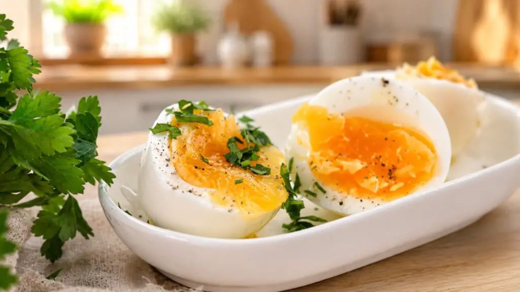 how to serve air fryer eggs when boiled 