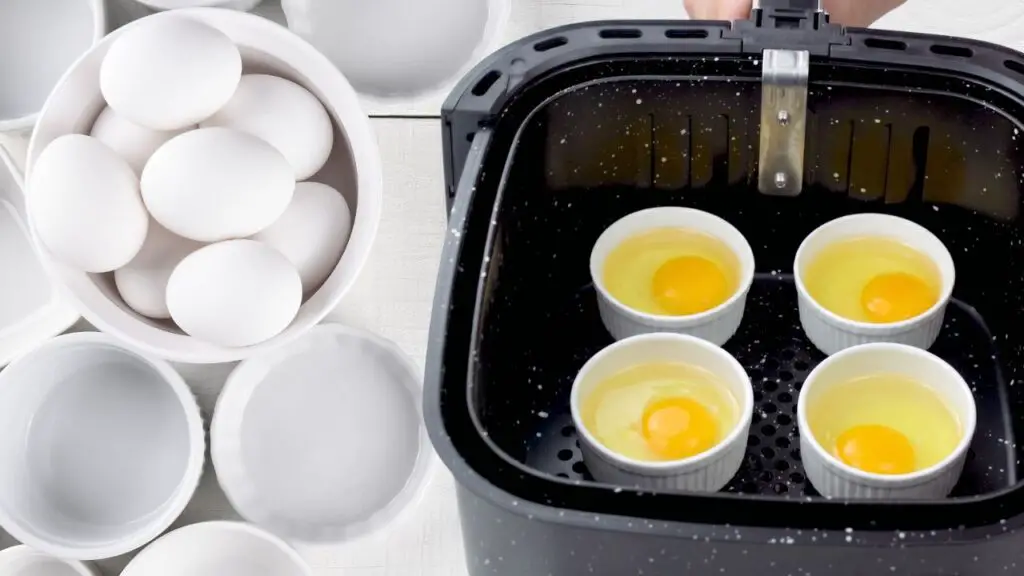 poached eggs in air fryer