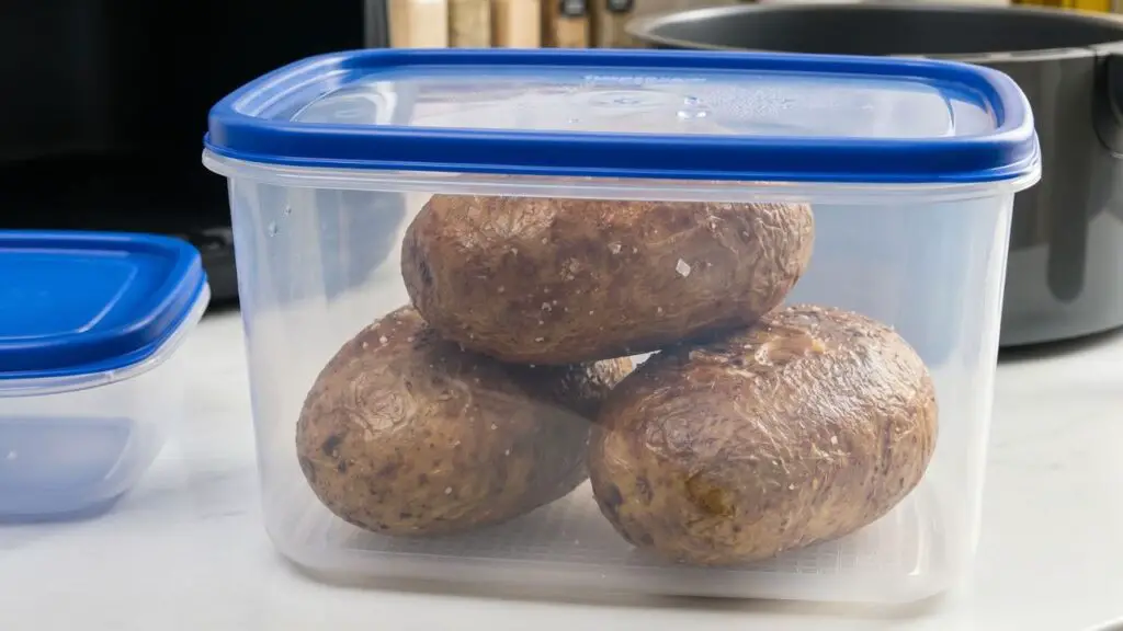 storing baked potatoes