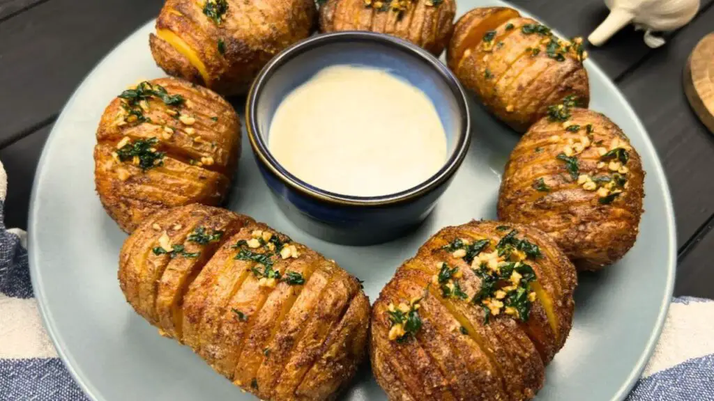 Crispy Air Fryer Hasselback Potatoes Recipe