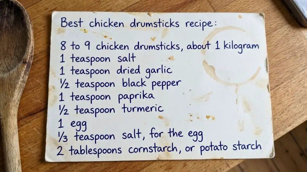 easy chicken drumstick recipes with few ingredients