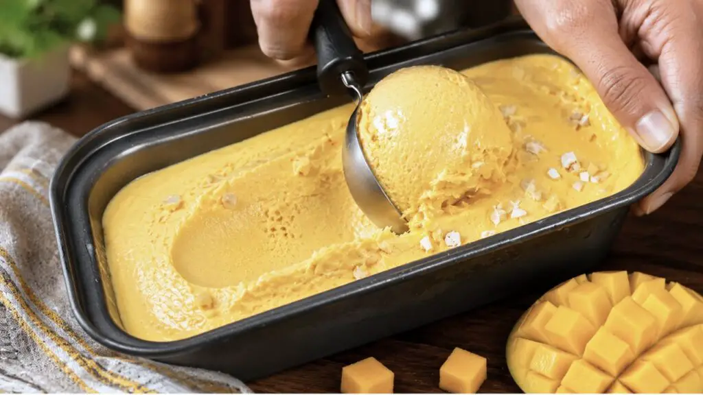 how to make mango ice cream at home