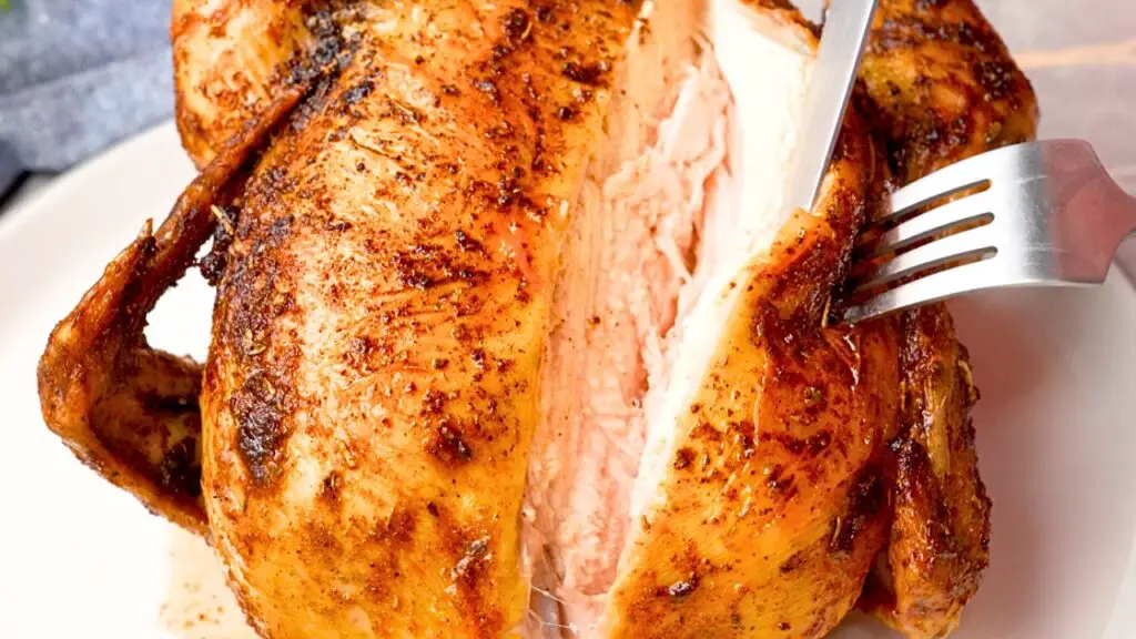 whole chicken in an air fryer
