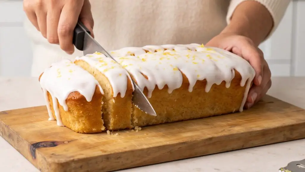 Lemon cake with lemon glaze