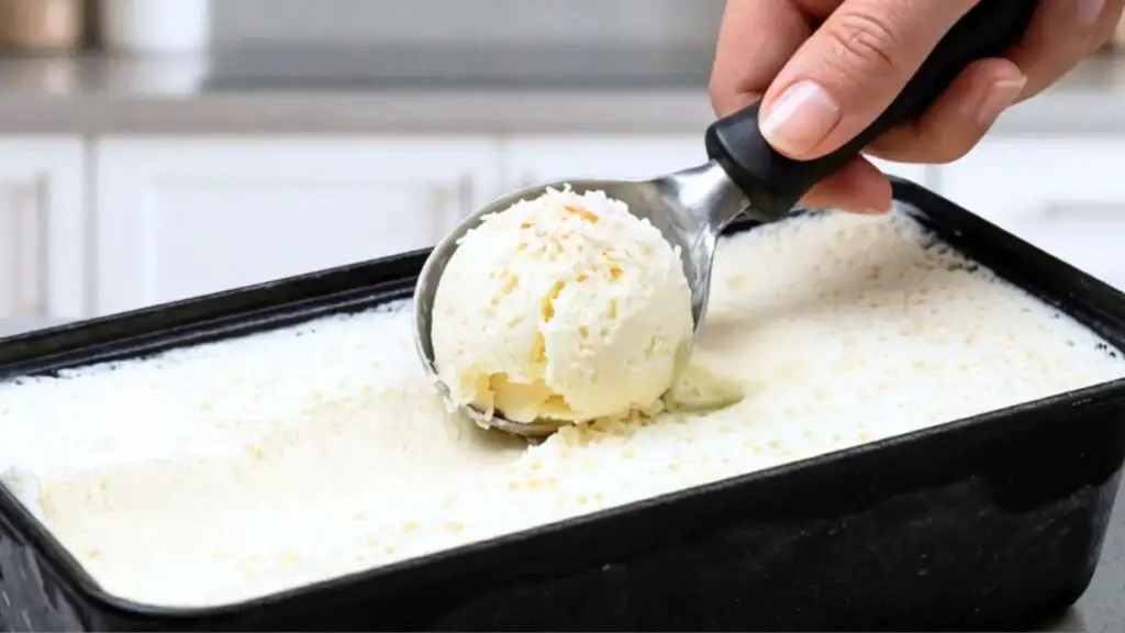 Simple coconut ice cream recipe for summer