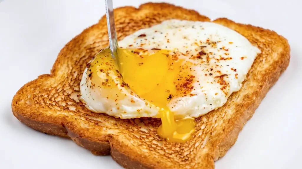 air fryer poached egg on toast