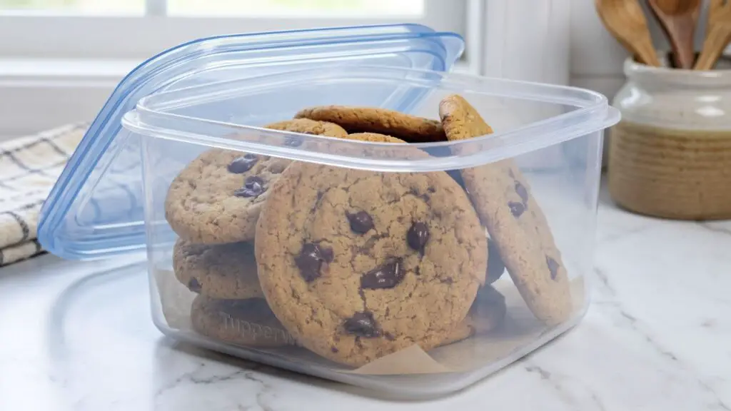 how to store baked chocolate chip cookies