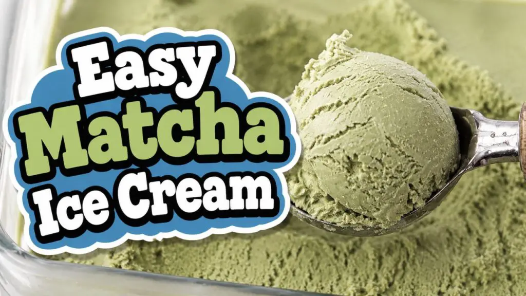 Matcha green tea ice cream