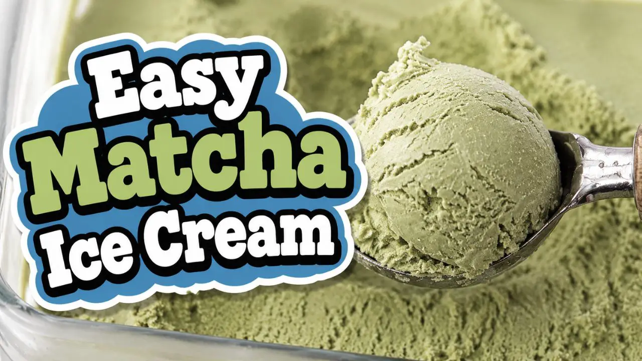 Matcha green tea ice cream