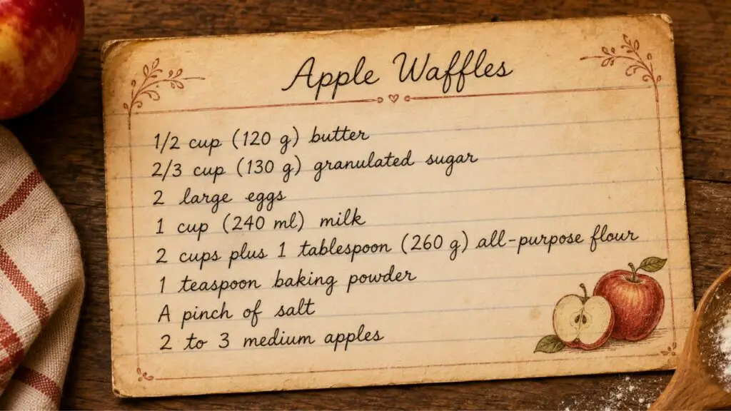 waffle maker ingredients
