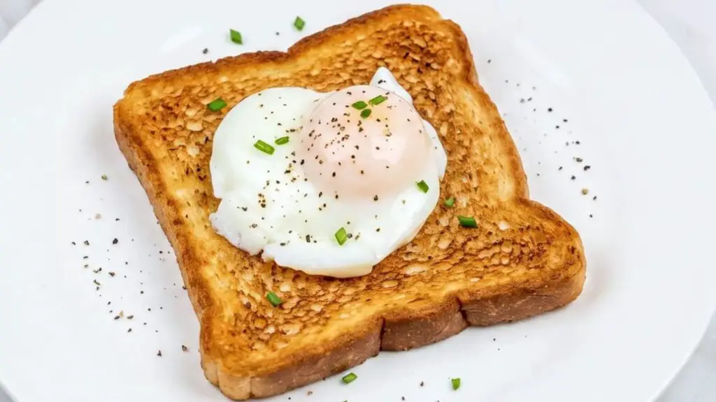 Easy Air Fryer Poached Egg On Toast For Breakfast