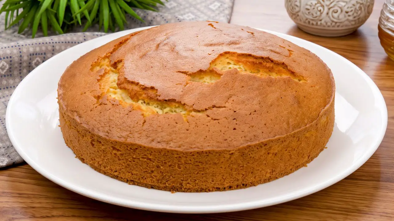 Easy air fryer yogurt cake with orange and vanilla