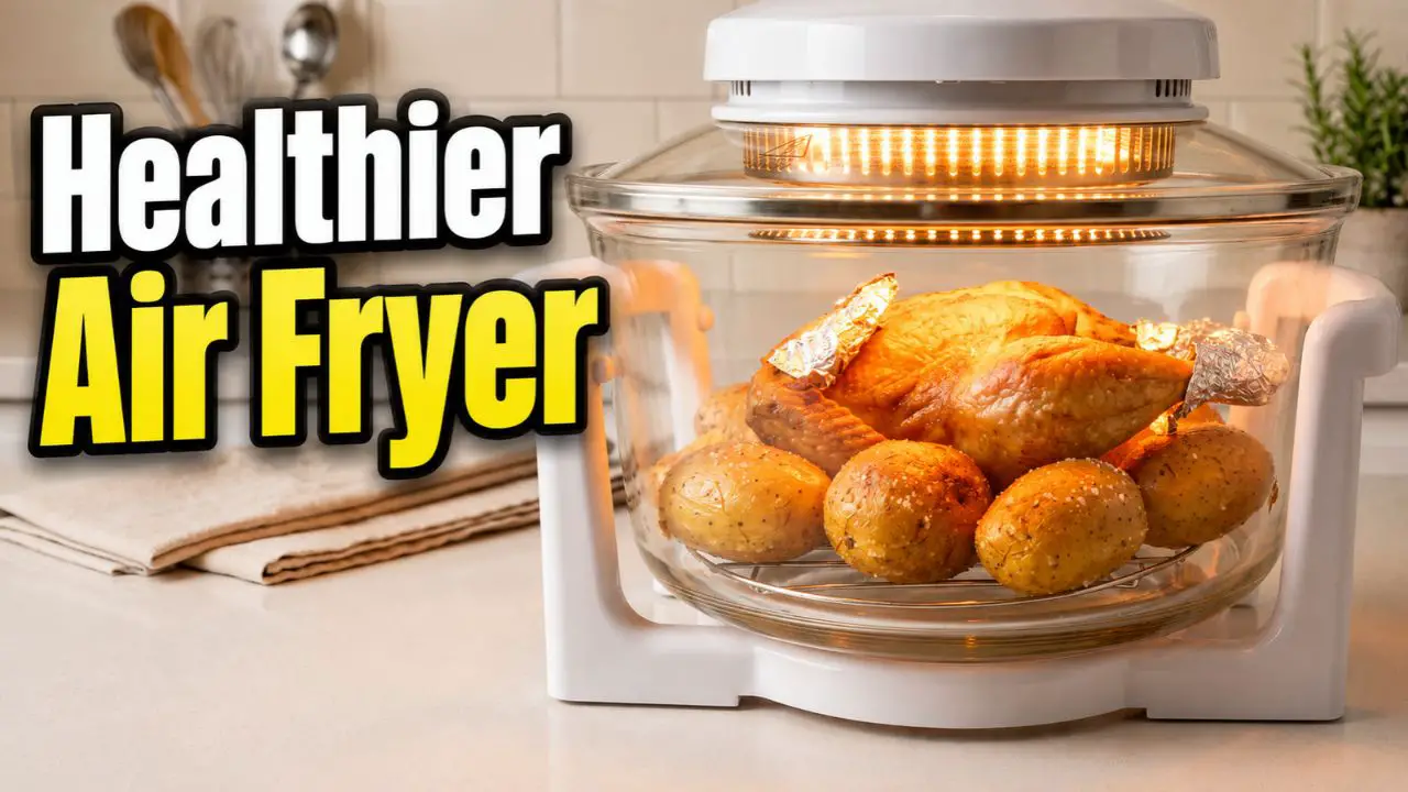 Halogen Air Fryer with Glass Bowl 