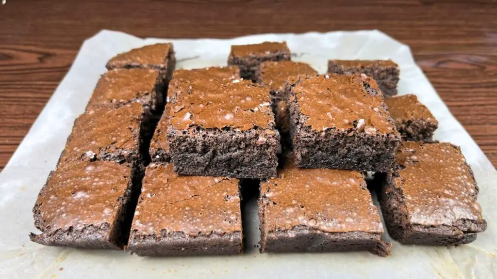 fudgy brownies with crackly top