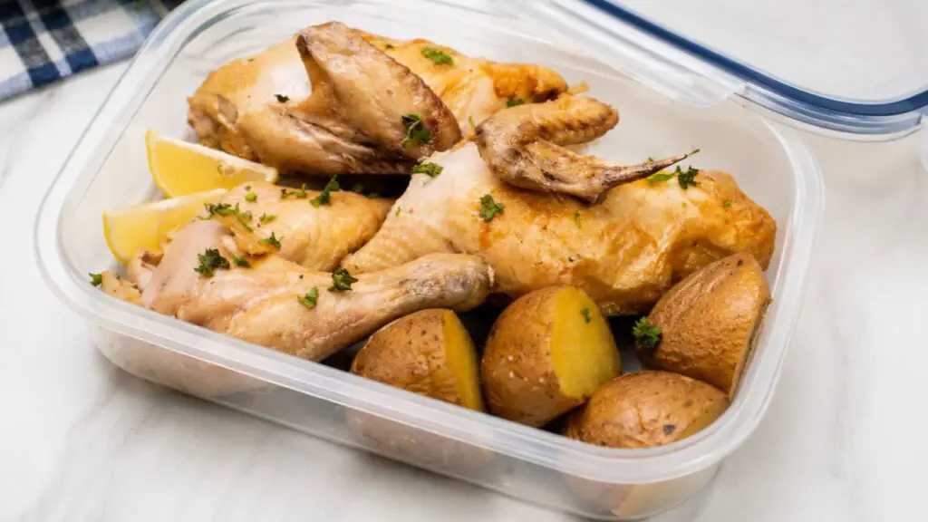 leftover chicken and potatoes