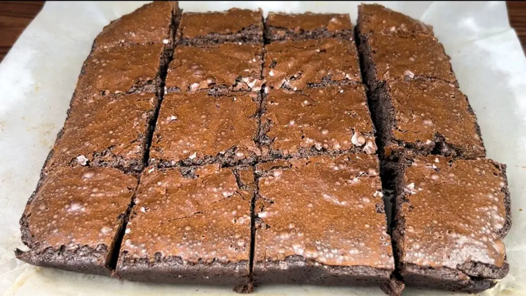 shiny crust brownies